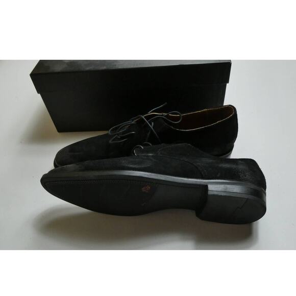 Mike Konos made in Italy black suede oxford shoes, size: 11